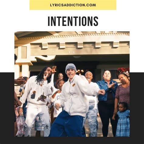 INTENTIONS LYRICS - JUSTIN BIEBER, FT. QUAVO