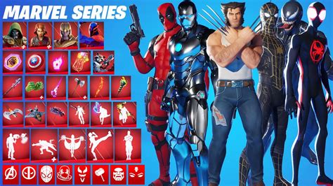 Fortnite All Marvel Series Skins, Emotes and Item Shop Cosmetics (2018 ...