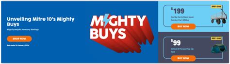 Mitre 10 Catalogue 10 January - 28 January 2024. Mighty Buys!