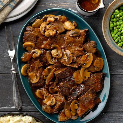 Country Chuck Roast with Mushroom Gravy Recipe: How to Make It | Taste ...