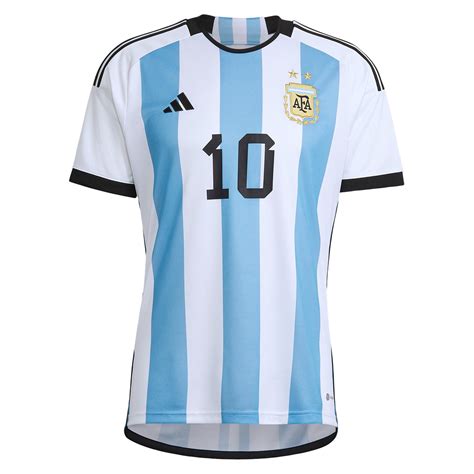 Lionel Messi 10 Argentina 22/23 Home Jersey - Kit - SideJersey