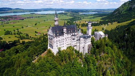 Neuschwanstein Castle Bavarian Alps Germany Stock Footage SBV-317610538 ...