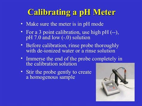 P h meter use and calibration