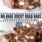 No Bake Rocky Road Bars - Just so Tasty