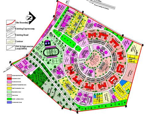 Town Planning project detail dwg file - Cadbull