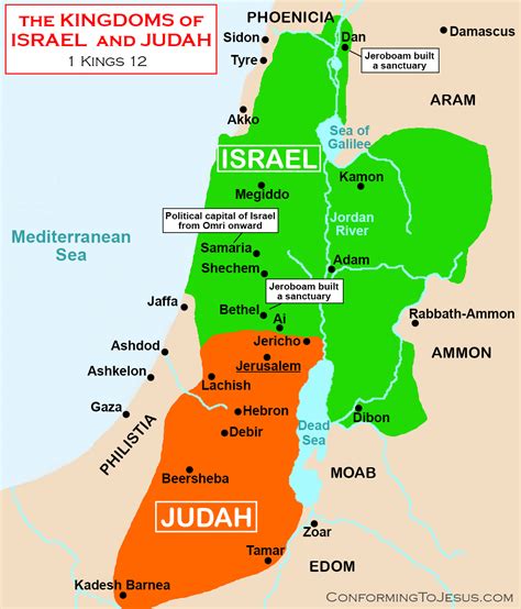 Map Of Israel Old Testament - Abbe Lindsy