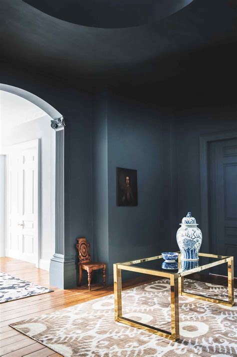 Dark Blue Paint Living Room | Baci Living Room