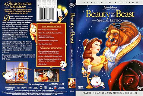 Walt disney DVD Covers - Beauty and the Beast: Platinum Edition ...