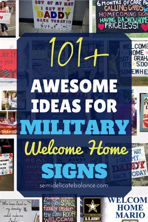 101+ Awesome Ideas for Military Welcome Home Signs