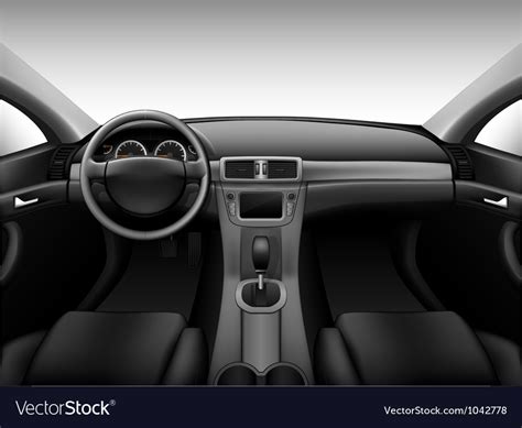 Dashboard - car interior Royalty Free Vector Image