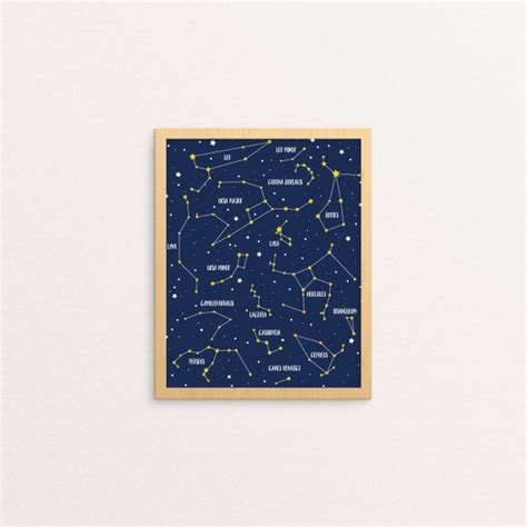 Constellation Print Constellation Poster Star Map Navy | Etsy