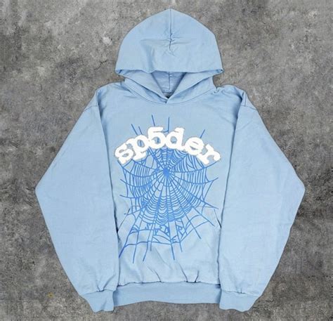 Spider Worldwide Sky Blue Hoodie | Grailed