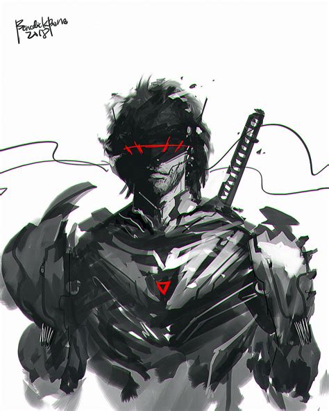 Cyborg Ninja Drawings