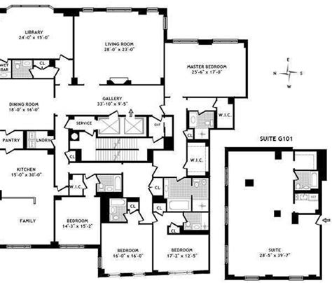 15 Central Park West Floor Plans - floorplans.click