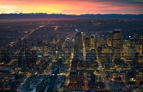 Aerial Photo | Calgary Skyline 2015