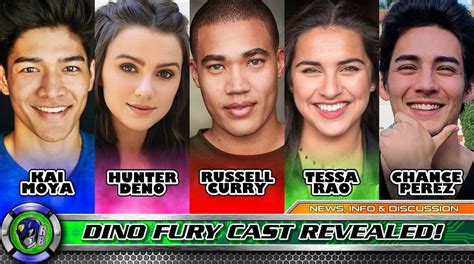 Power Rangers Dino Fury Cast 2021 in 2021 | Power rangers dino charge ...