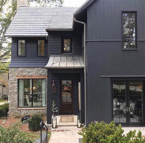 Black House Exterior Home Designs