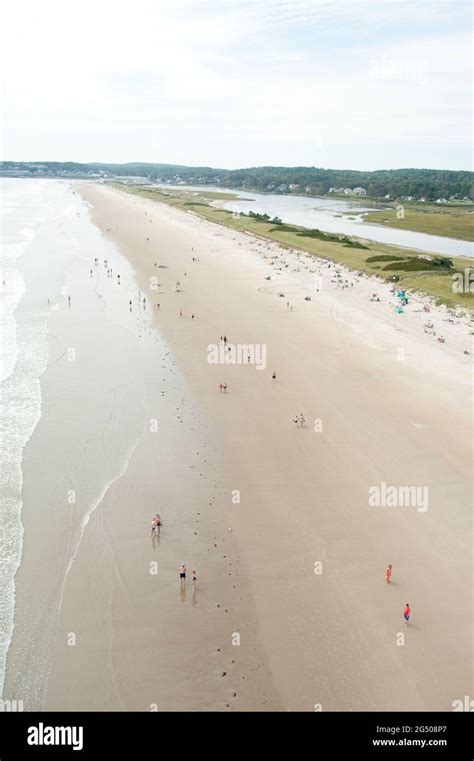 Aerial View of Ogunquit Beach, Ogunquit, Maine, USA Stock Photo - Alamy