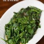 Wilted Garlic Spinach | Self Proclaimed Foodie