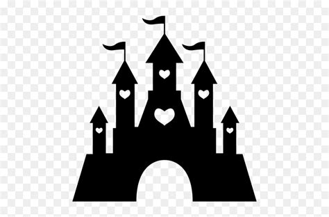 Silhouette Castle Disney Princess Clip Art - Silhouette Princess Castle ...