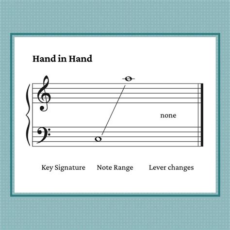 Hand in Hand, beginner harp solo by Anne Crosby Gaudet – Music Discoveries