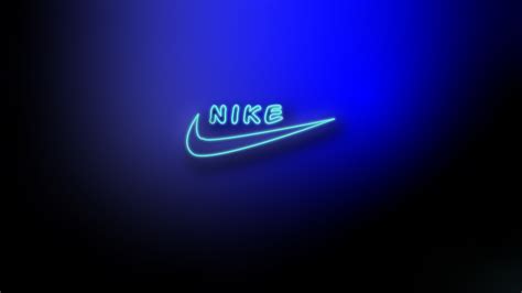 Nike Logo neon Blue //thatNeon_guy (3840X2160) : r/wallpaper