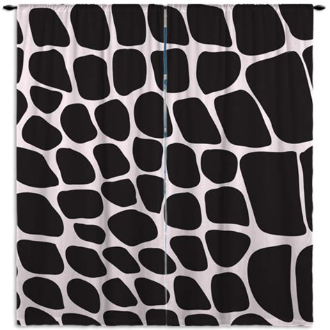 Black Animal Print Snakeskin Window Curtains for bedrooms #19 ...