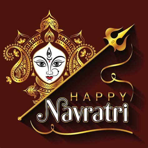 Navratri Festival Durga puja, Ma Durga Devi, Dussehra 32495402 Vector ...