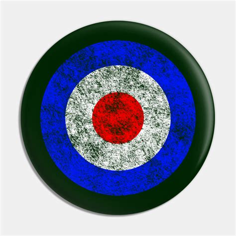 British Air Force Roundel Bullseye Emoji - Bullseye - Pin | TeePublic