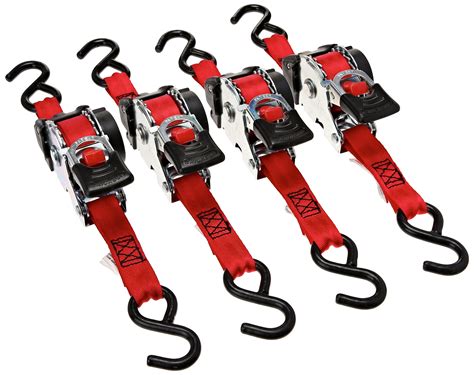 Erickson 04418 Pro Series Red 1" x 10' Retractable Ratcheting Tie-Down ...