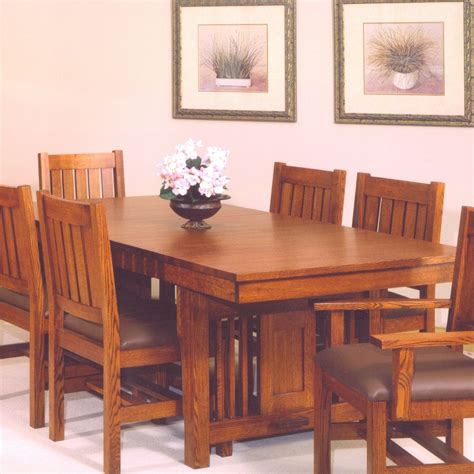 Craftsman USA 1268 Mission Dining Table | Craftsman dining tables ...