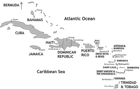 caribbean map