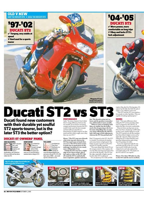 Ducati ST2 vs ST3 - MCN