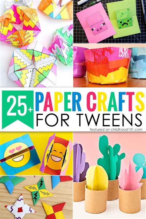 25+ Super Fun Paper Crafts for Tweens