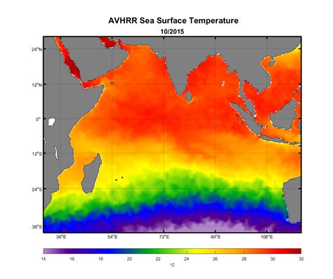 Monthly Indian Ocean Temperature Maps – Earth and Space Research