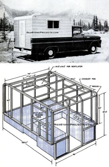 Build a Low Profile Pickup Camper - DIY Standing Room Truck Bed Mounted ...