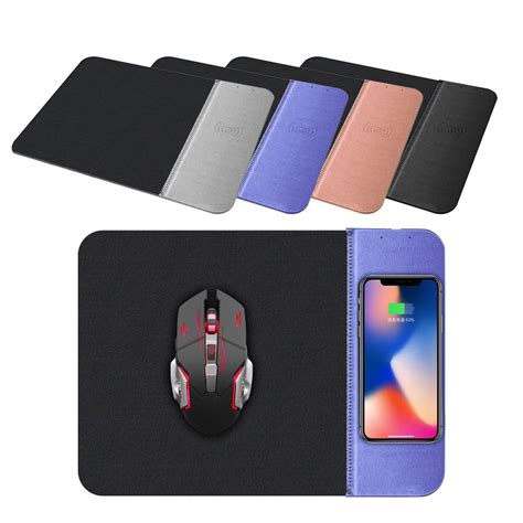 Mobile Phone Wireless Charger Charging Mouse Pad Mat PU+Cloth+Rubber ...