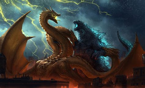 Godzilla vs King Ghidorah King of the Monsters Wallpaper, HD Movies 4K ...