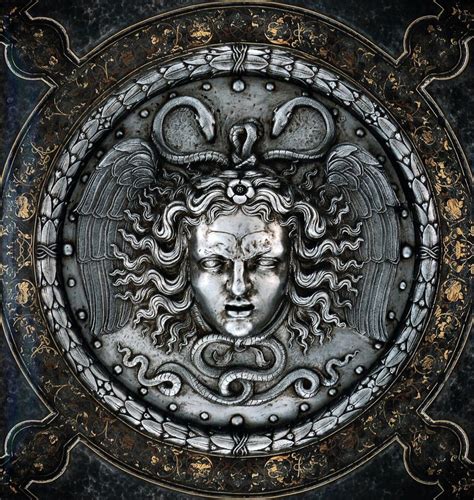 Filippo Negroli: Medusa shield of Charles V | Sculpture art, Ancient ...