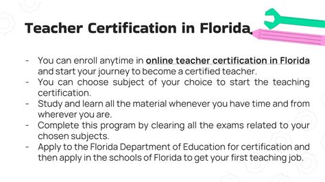 PPT - Online Teacher Certification in Florida PowerPoint Presentation ...