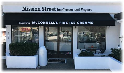 Mission Street Ice Cream & Yogurt featuring McConnell's Fine Ice Cream