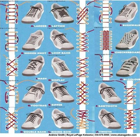 How to tie shoe laces with different styles | How To's | Pinterest ...