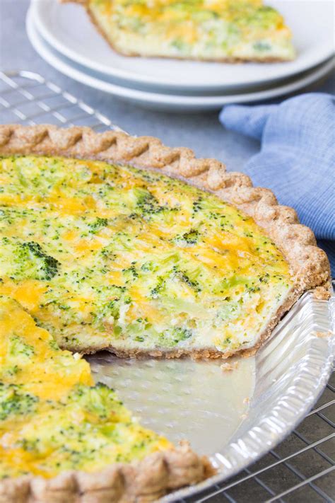 Easy Broccoli Cheese Quiche (5 Ingredients)