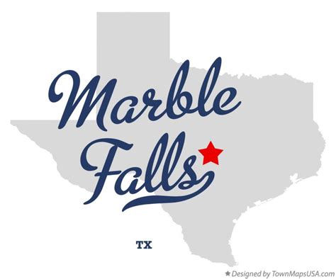 Map of Marble Falls, TX, Texas