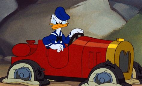 Aw, phooey! Donald auto have his car brought to the mechanic ...