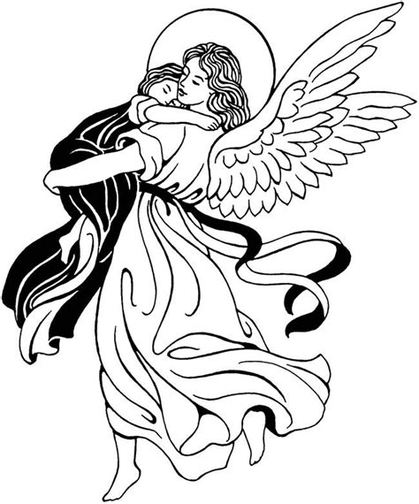 Black And White Angels Clipart | Free download on ClipArtMag