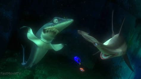 Finding Nemo- Shark Scene [60fps,IMAX] Dory and Marlin meeting Shark ...