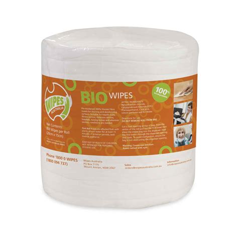 BioWipes – 100% Biodegradable Antibacterial Wipes (4 Rolls Per Box ...