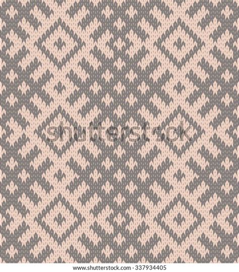 Seamless Texture Knitted Fabric Jacquard Pattern Stock Vector (Royalty ...