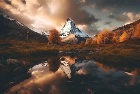 Premium AI Image | the matterhorn in zermatt switzerland